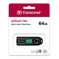 Transcend Jet Flash 790C 64GB USB 3.2 Gen 1 Type-C Pen Drive