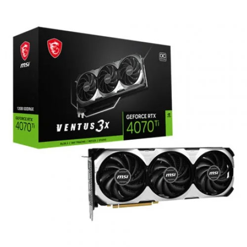 MSI GeForce RTX 4070 TI VENTUS 3X 12G OC GDDR6X Graphics Card Card Price in Bangladesh