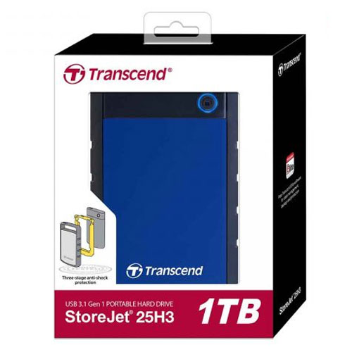 Transcend StoreJet 25H3 Portable 1TB Hard Disk Drive in Bangladesh
