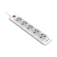 Deli ET410 2 Pin 3 Port White 2Meter With 3 USB Port Power Strip Price in Bangladesh