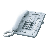 Panasonic KX-T7665 White Corded Master Phone Set